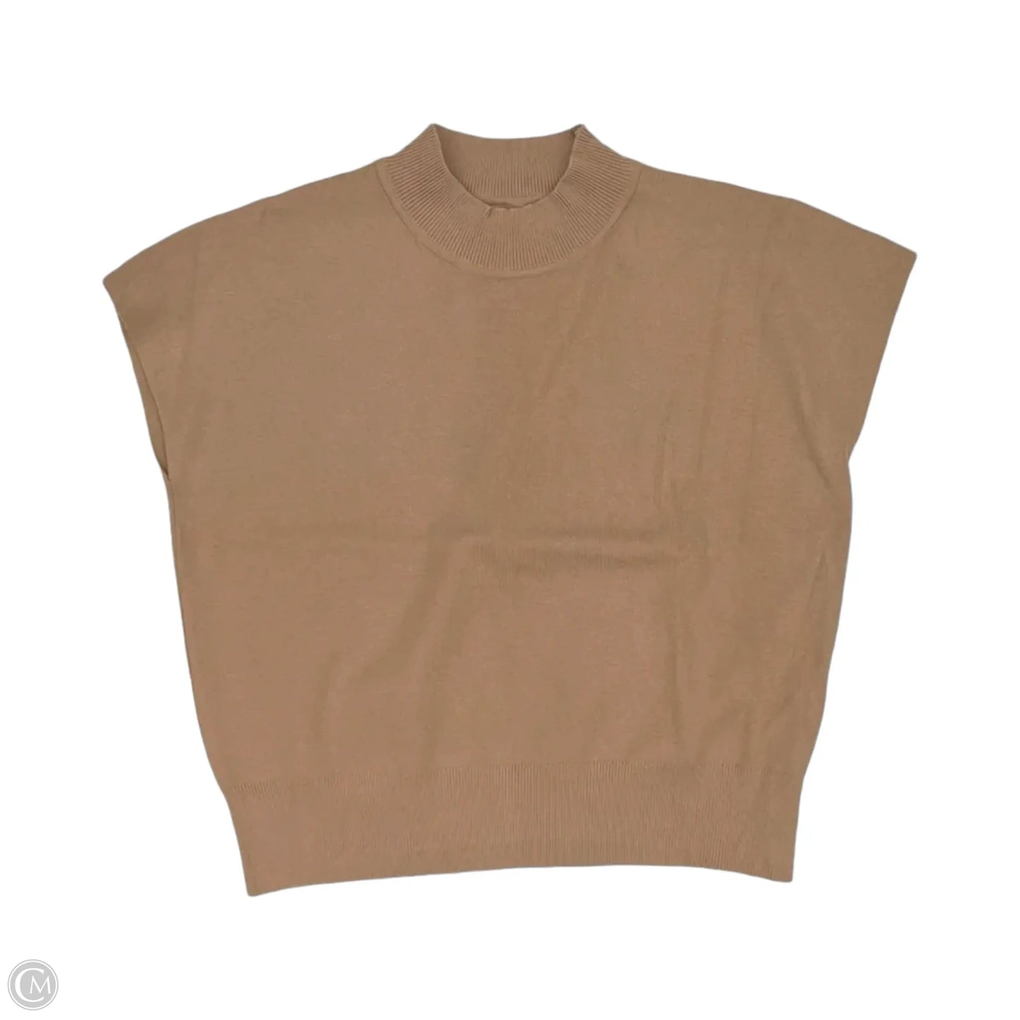 Sweater Short Sleeve By Like Love In Brown, Size: M