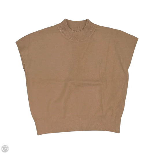 Sweater Short Sleeve By Like Love In Brown, Size: M
