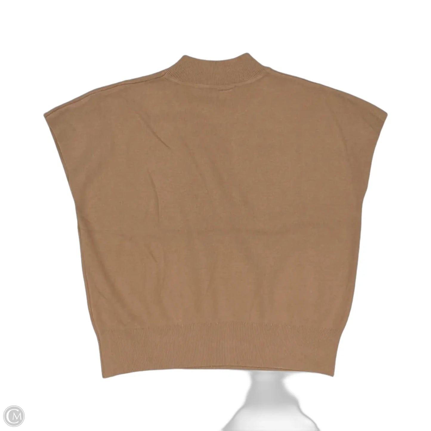 Sweater Short Sleeve By Like Love In Brown, Size: M