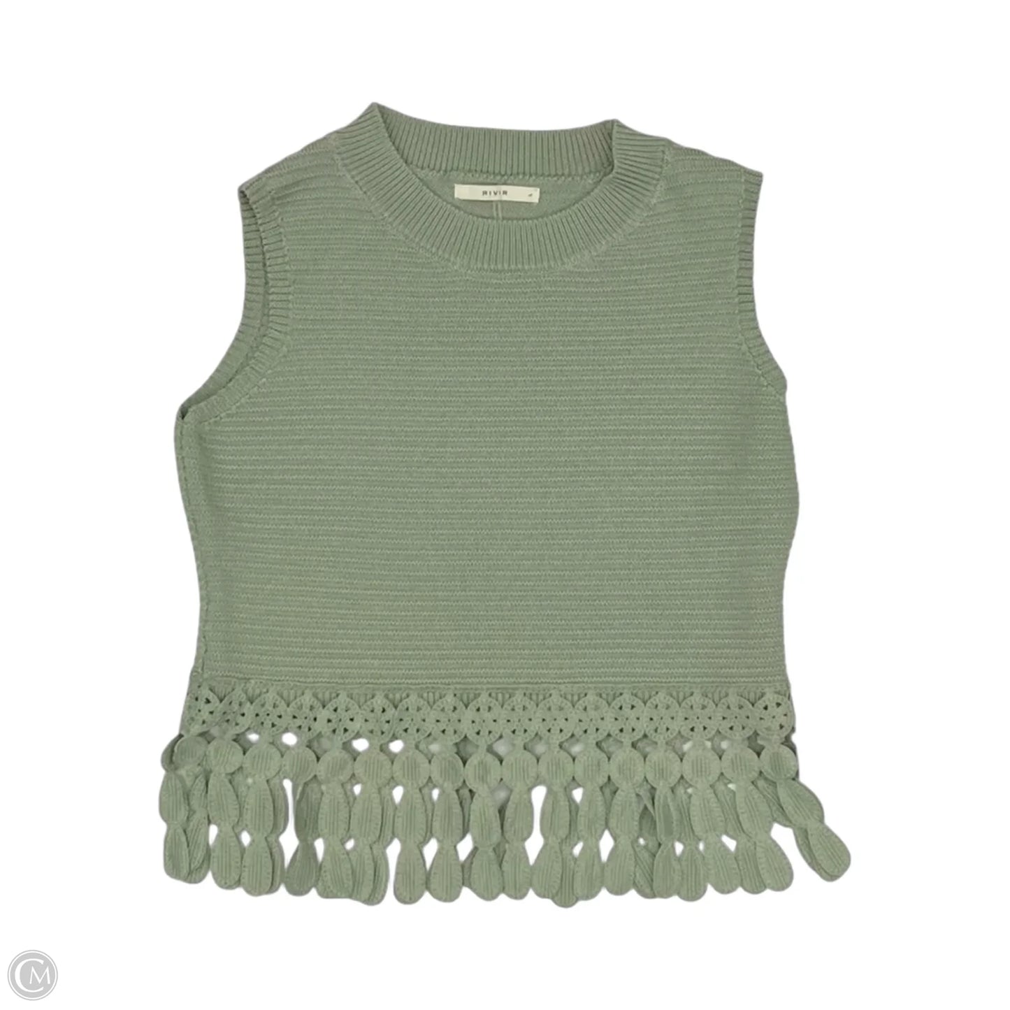 Top Sleeveless By Clothes Mentor In Green, Size: L