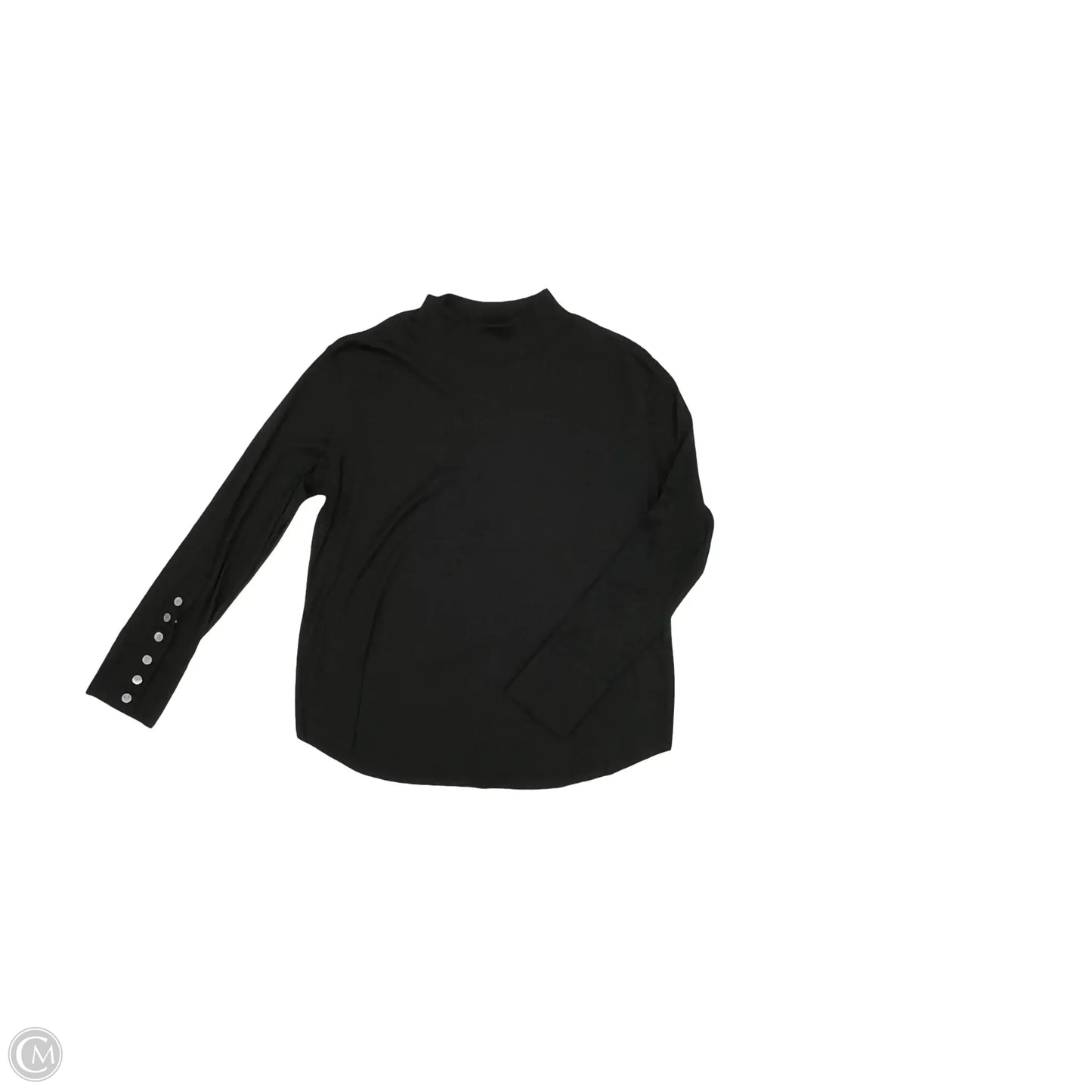 Top Long Sleeve By Clothes Mentor In Black, Size: M
