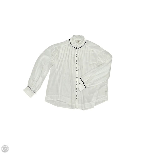 Blouse Long Sleeve By Like Love In Black & White, Size: M