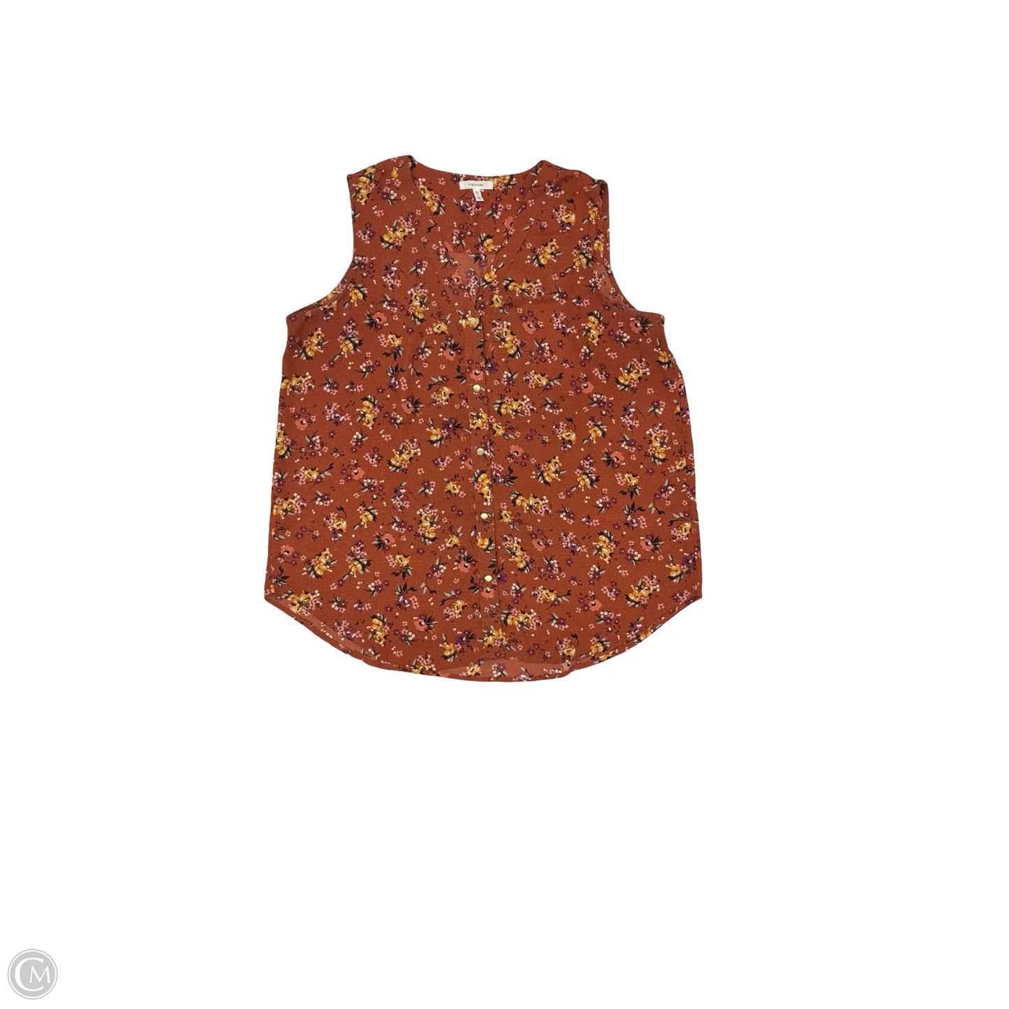 Blouse Sleeveless By Maurices In Floral Print, Size: Xl