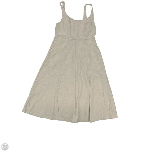 Dress Casual Midi By Old Navy In Tan, Size: M