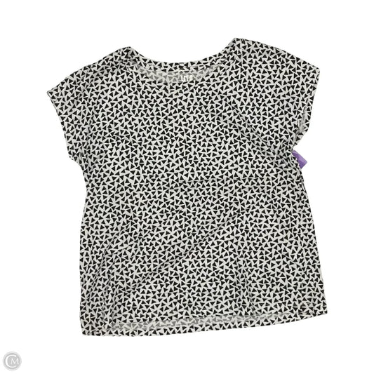 Top Short Sleeve By Uniqlo In Black & White, Size: Xs