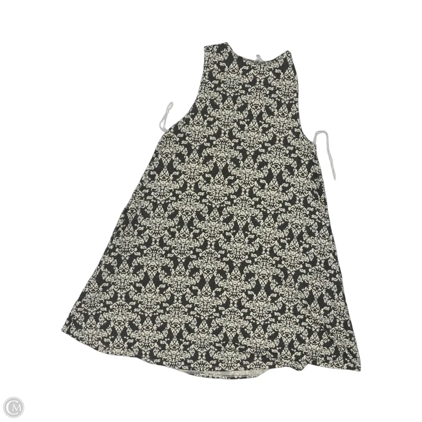 Dress Casual Short By Socialite In Cream & Grey, Size: S