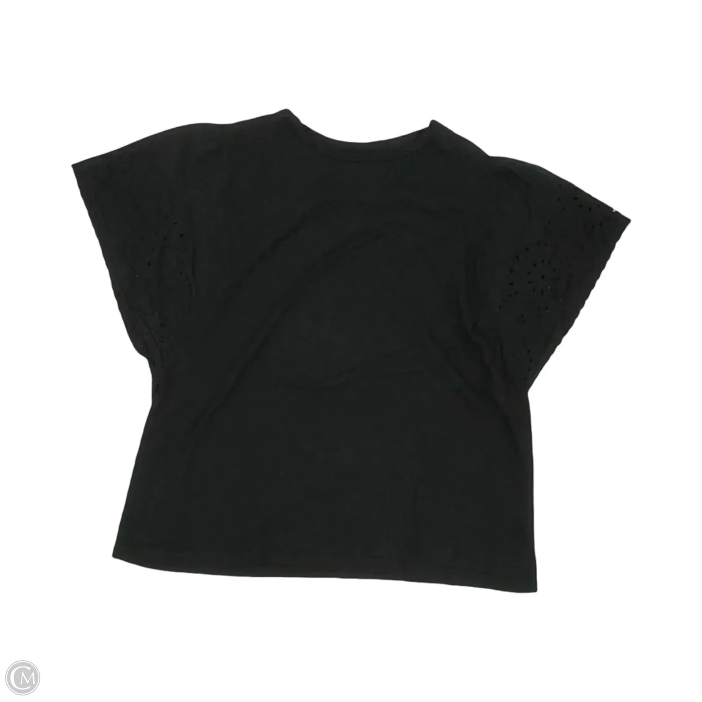 Top Short Sleeve By Gap In Black, Size: M