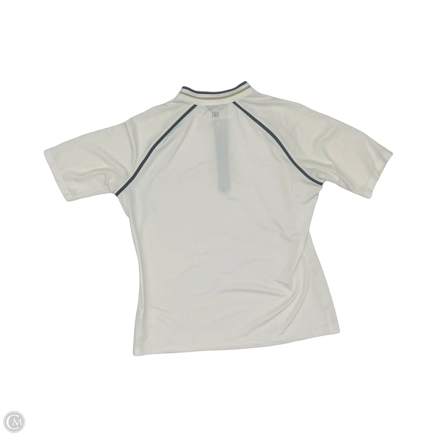 Athletic Top Short Sleeve By Tail In Cream, Size: L