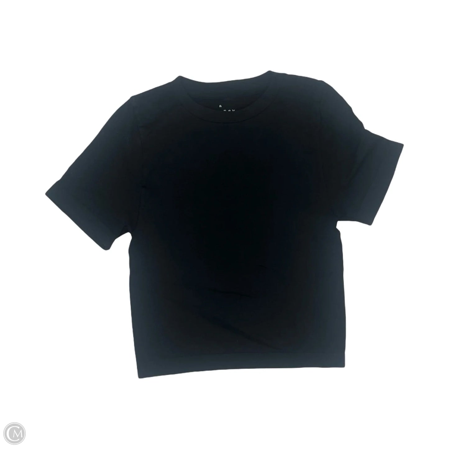 Top Short Sleeve By A New Day In Black, Size: S