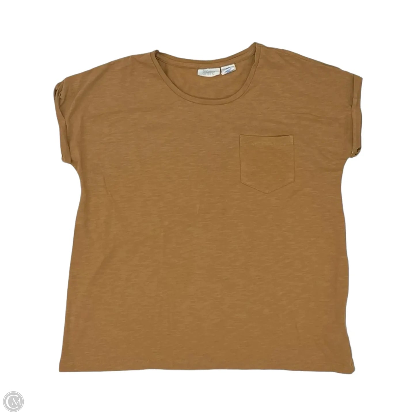 Top Short Sleeve By Sigrid Olsen In Brown, Size: M