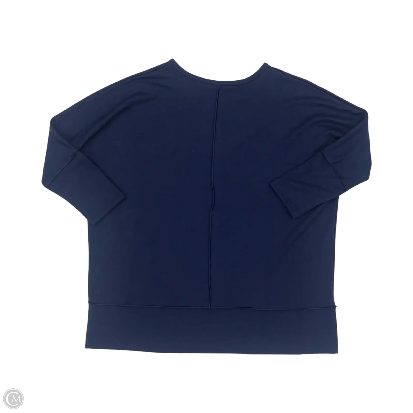 Top 3/4 Sleeve By Spanx In Navy, Size: S