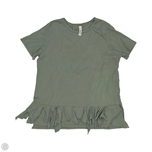 Top Short Sleeve By Jolie In Green, Size: L