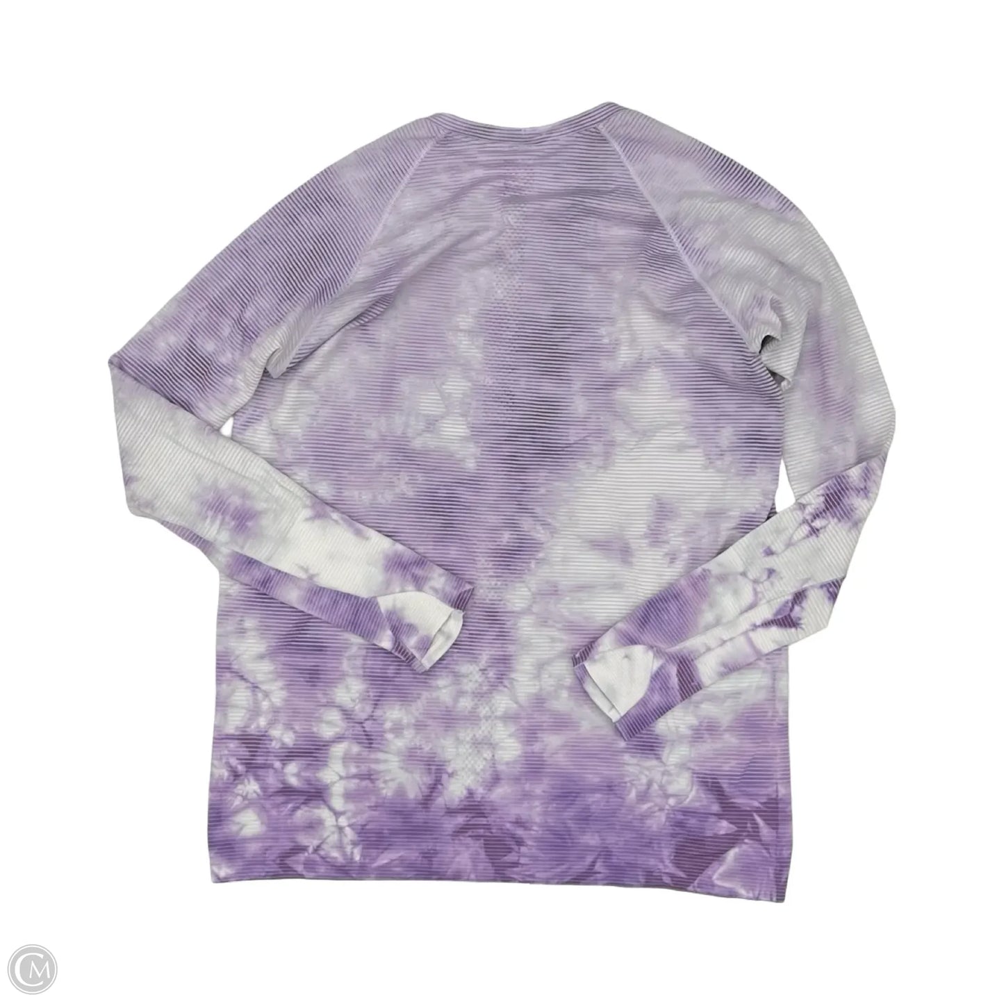 Athletic Top Long Sleeve Crewneck By Lululemon In Purple, Size: L