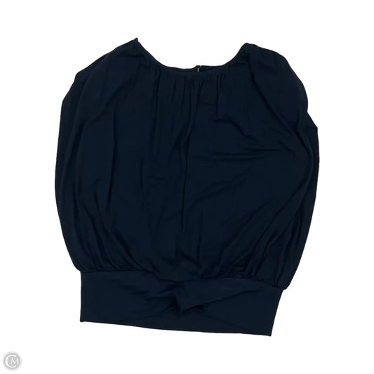 Blouse Sleeveless By Banana Republic In Navy, Size: M