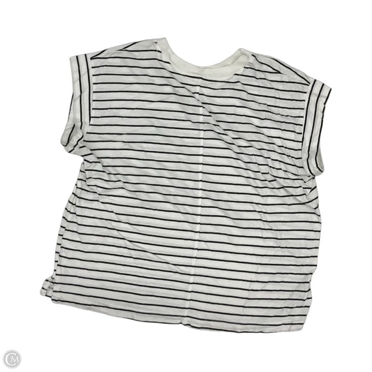 Top Short Sleeve By A New Day In Black & Cream, Size: M