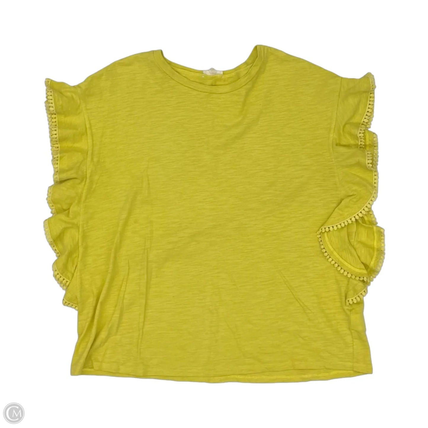 Top Short Sleeve By Cotton Bleu In Green, Size: M