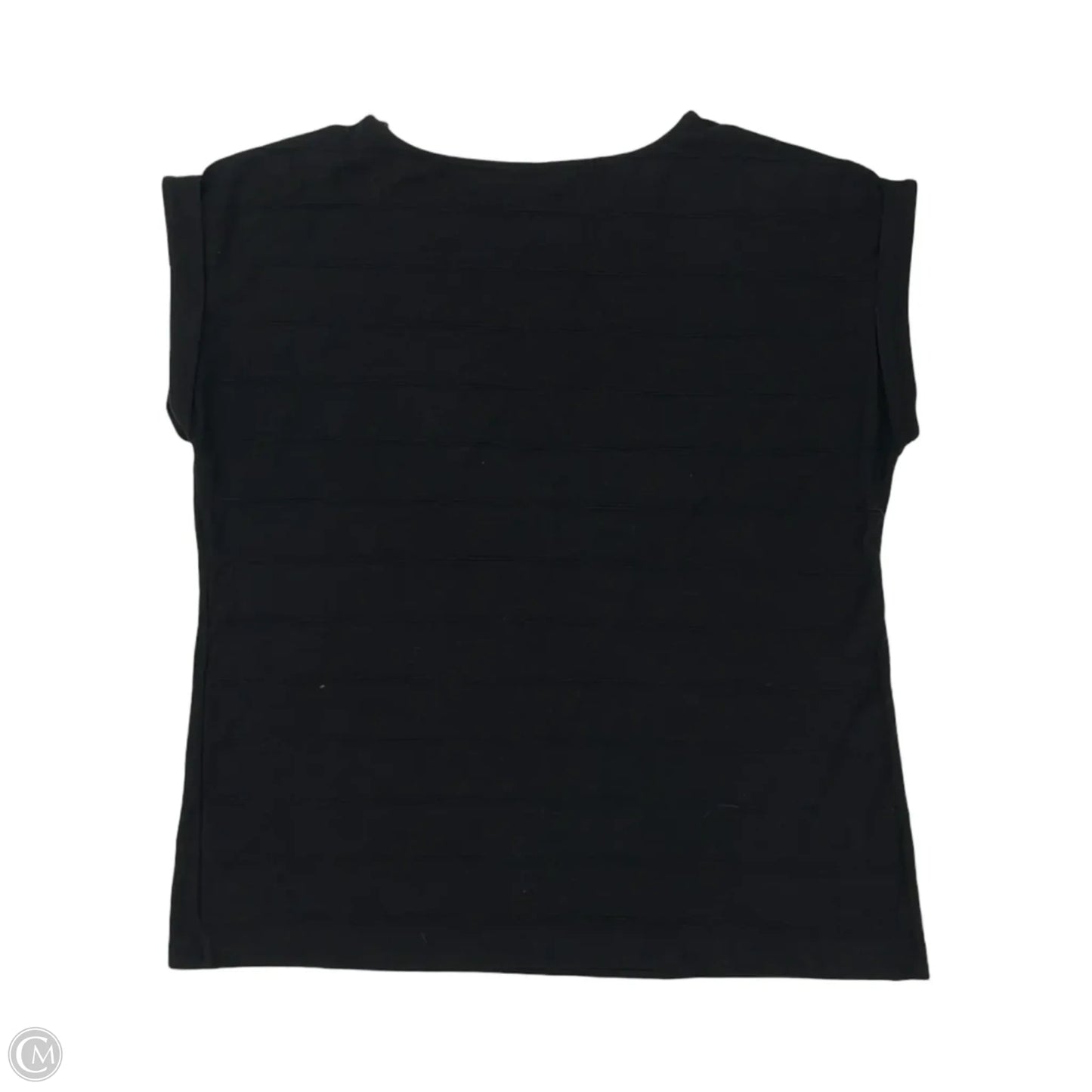 Top Short Sleeve By Liz Claiborne In Black, Size: L