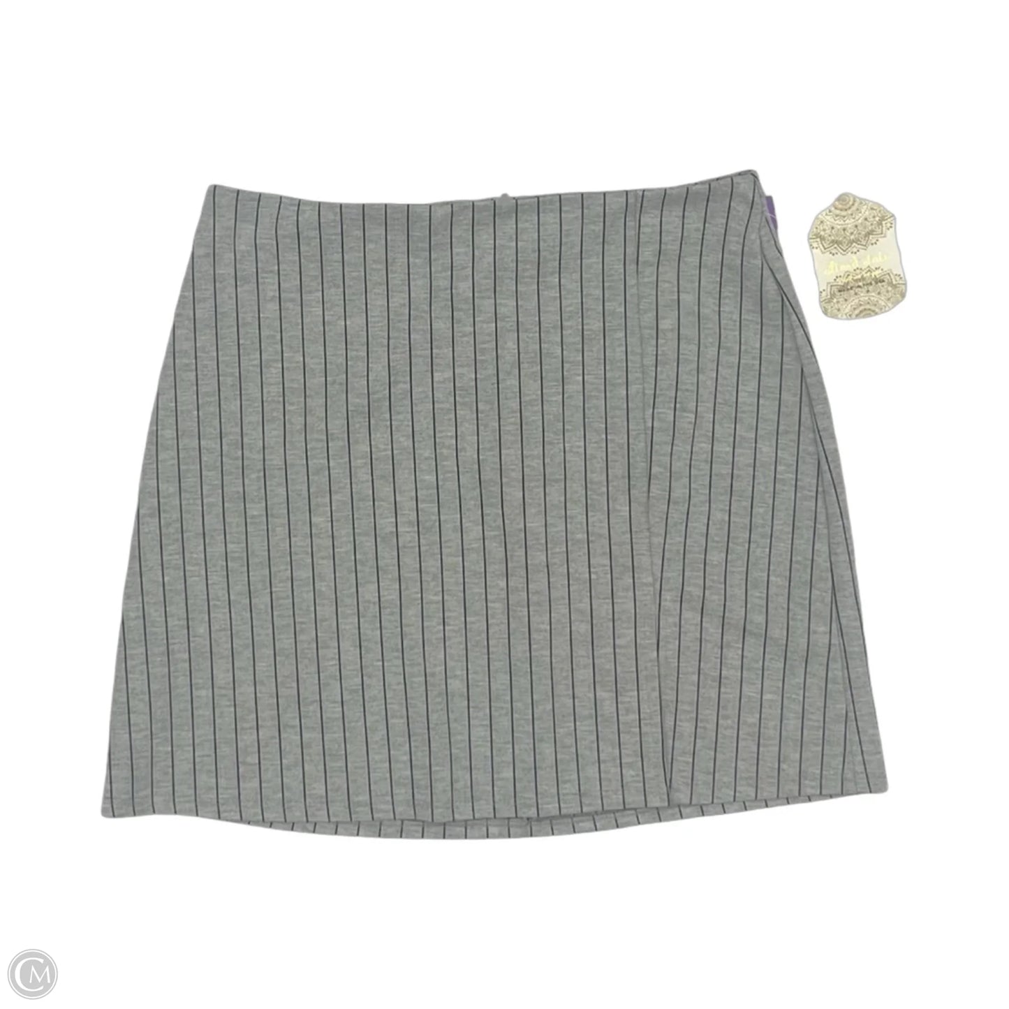 Skirt Mini & Short By Altard State In Black & Grey, Size: L