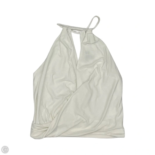 Blouse Sleeveless By Express In Cream, Size: Xs