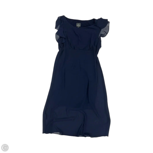 Dress Party Midi By Adrianna Papell In Navy, Size: 12