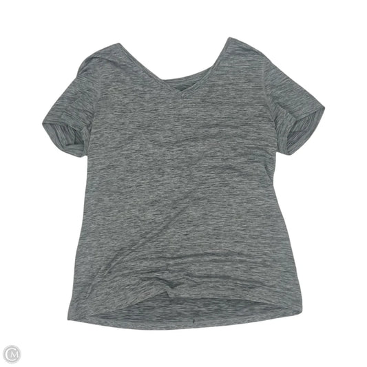 Athletic Top Short Sleeve By Athletic Works In Grey, Size: S