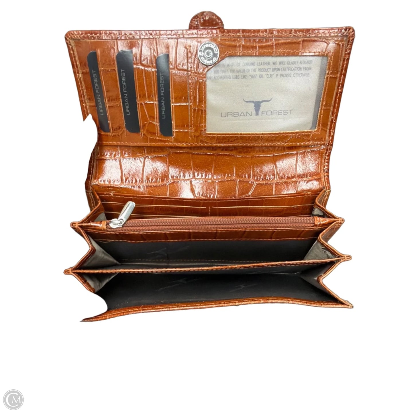 Wallet Leather By Clothes Mentor, Size: Medium