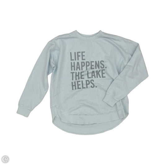 Sweatshirt Crewneck By Clothes Mentor In Blue, Size: M
