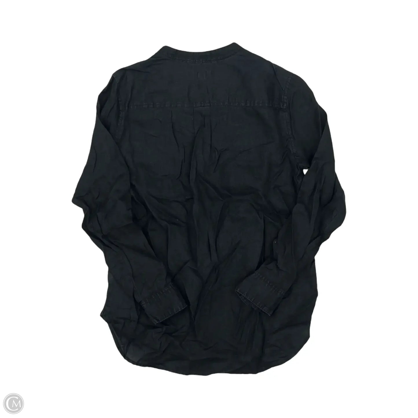 Blouse Long Sleeve By Gap In Black, Size: S