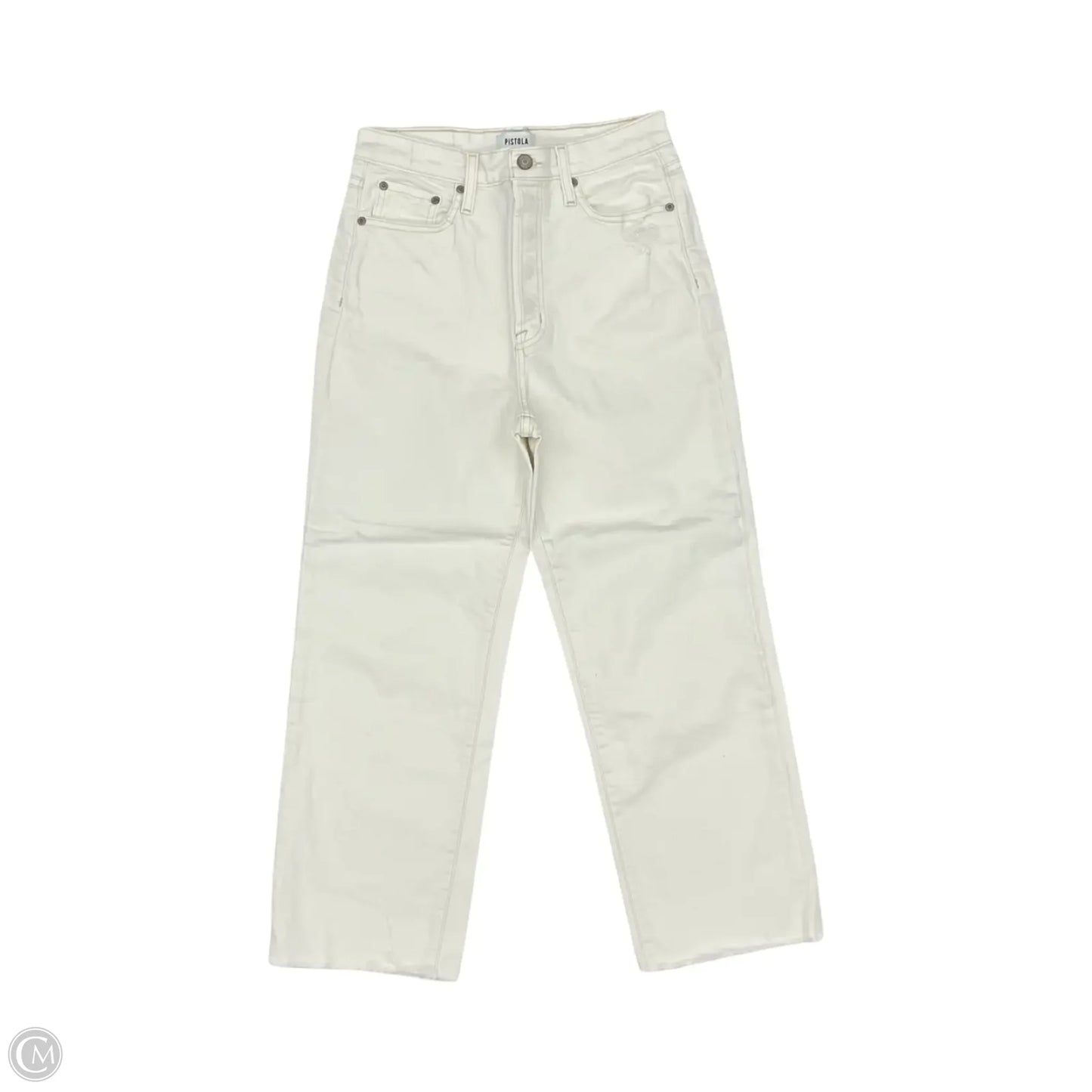 Jeans Straight By Pistola In Cream Denim, Size: 6