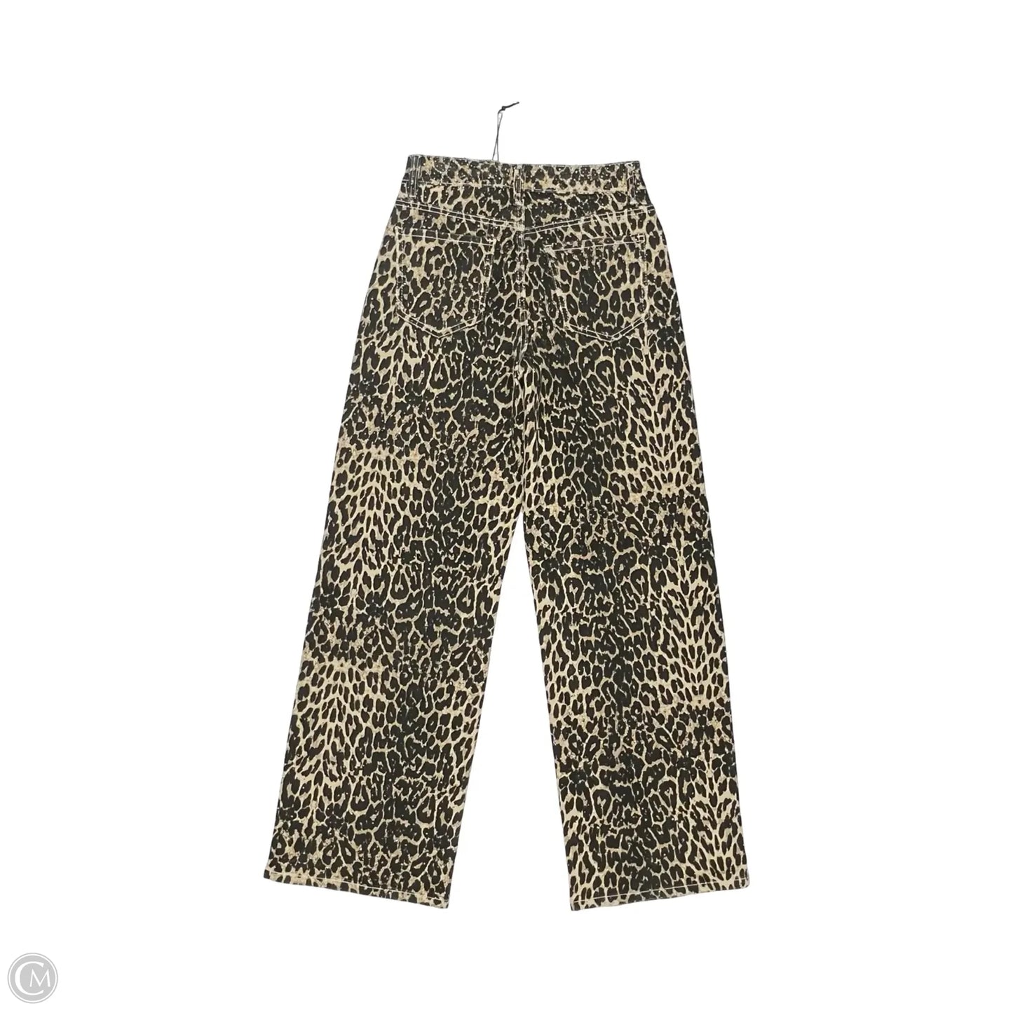 Jeans Wide Leg By Legend In Leopard Print, Size: M