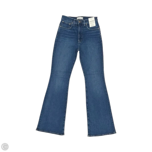 Jeans Flared By Madewell In Blue Denim, Size: 4