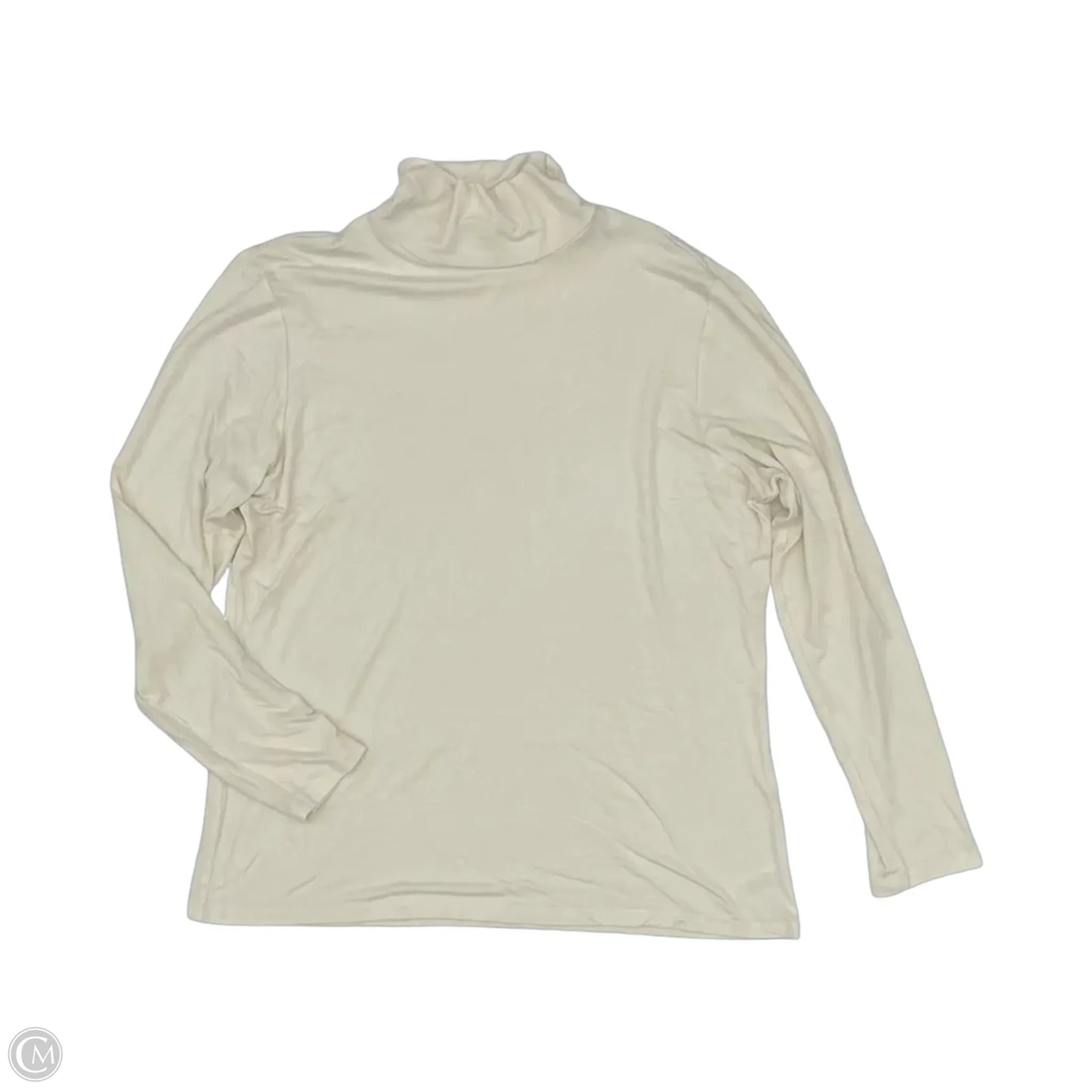 Top Long Sleeve By Limited In Cream, Size: Xl