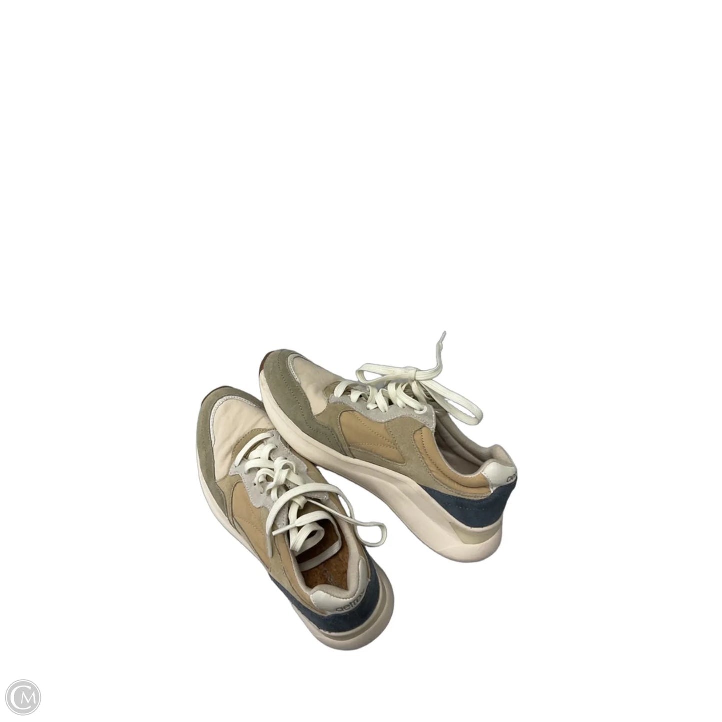 Shoes Sneakers By Aetrex In Blue & Brown, Size: 7