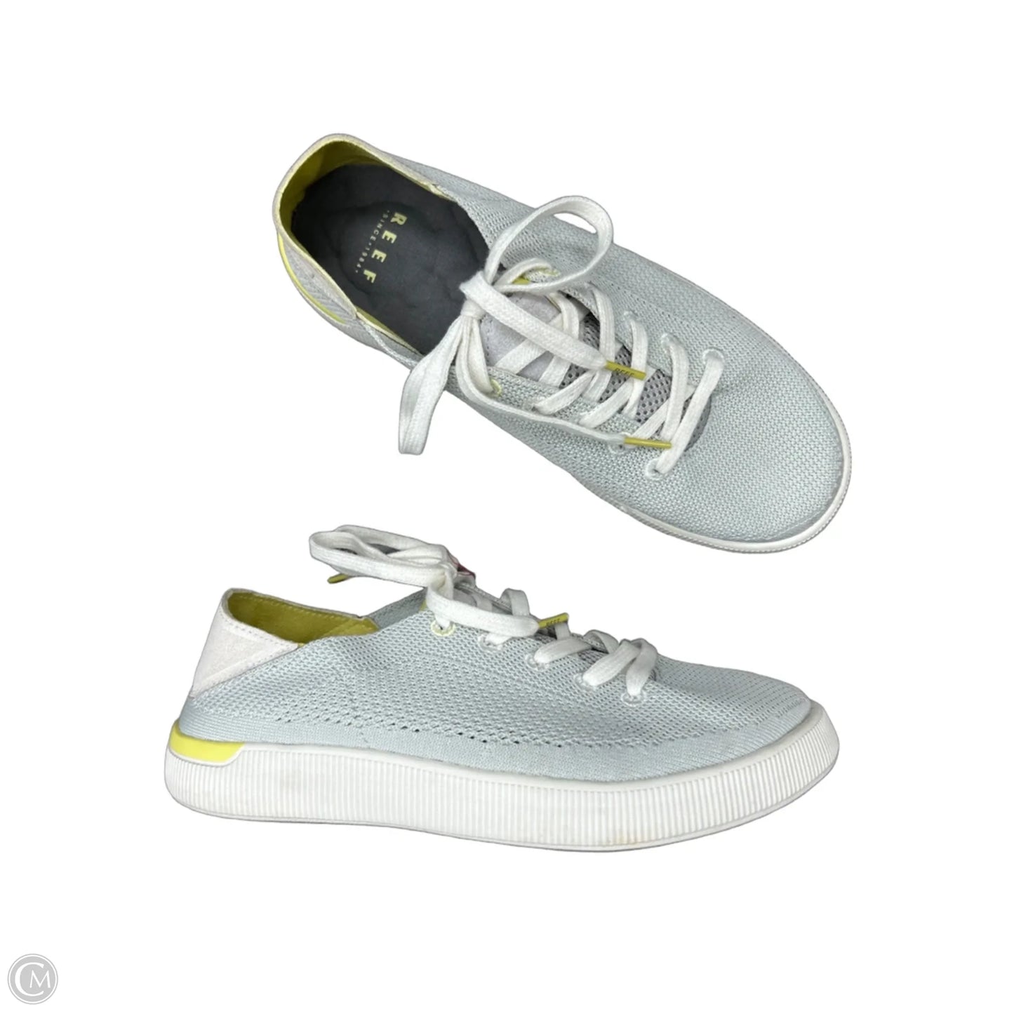 Shoes Sneakers By Reef In Green & Grey, Size: 9