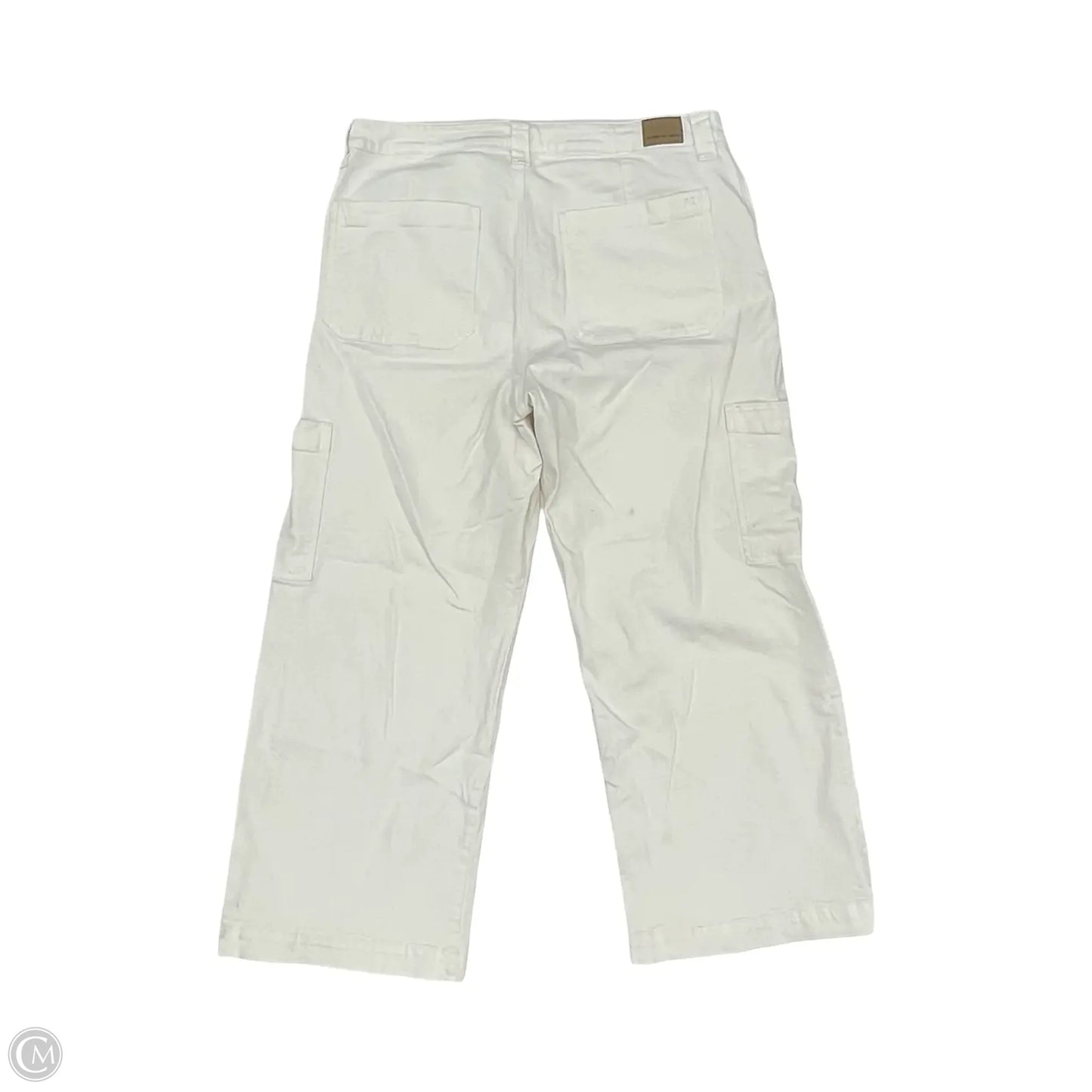 Jeans Wide Leg By American Eagle In White Denim, Size: 18