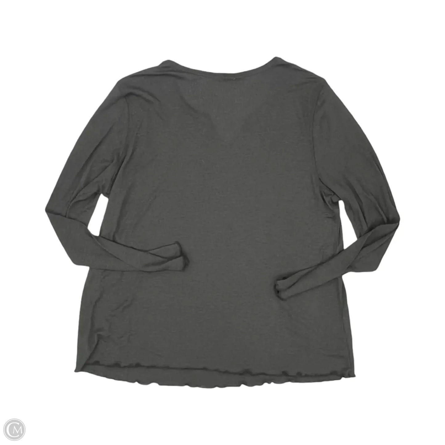 Top Long Sleeve By Maurices In Grey, Size: 1x