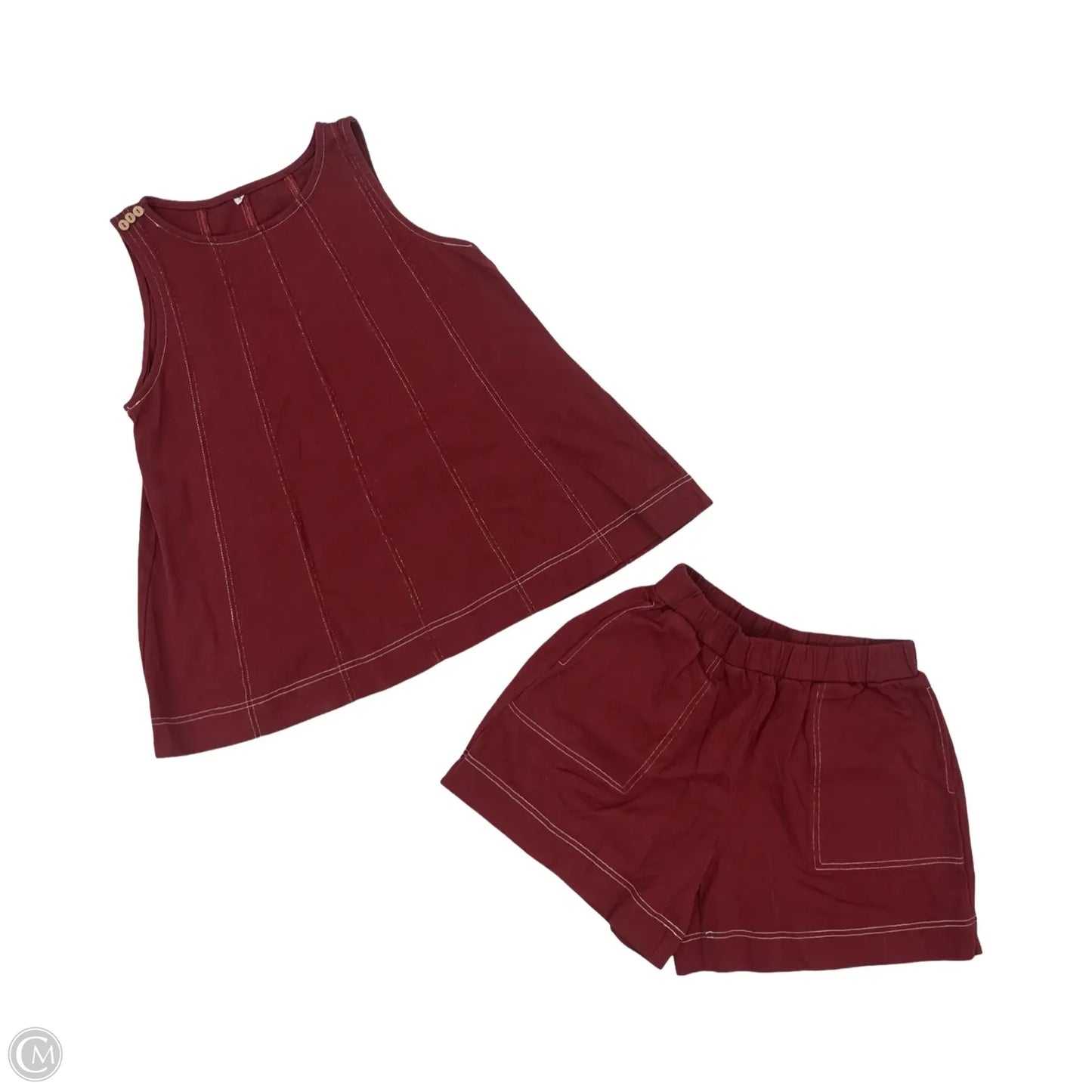 Shorts Set By Cmf In Red, Size: S