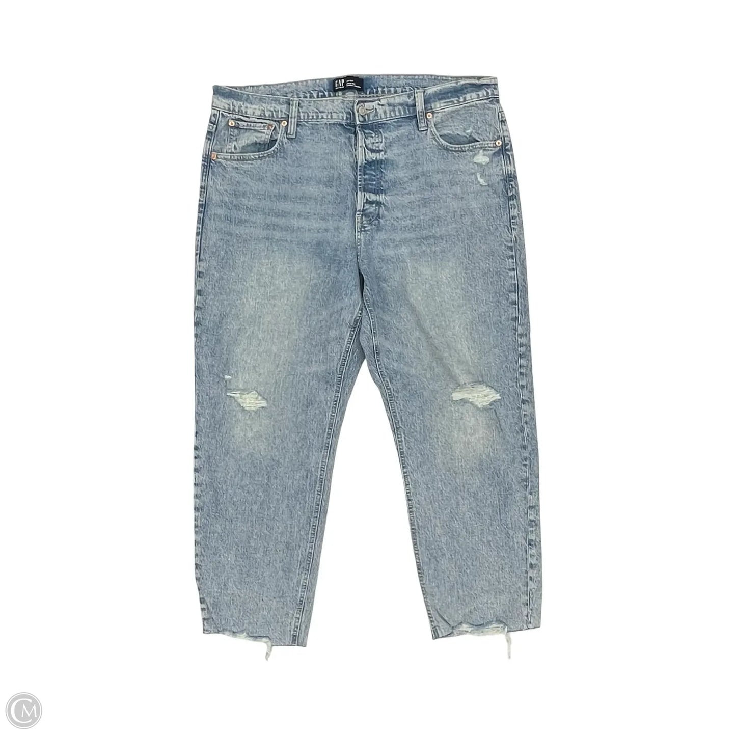 Jeans Straight By Gap In Blue Denim, Size: 20