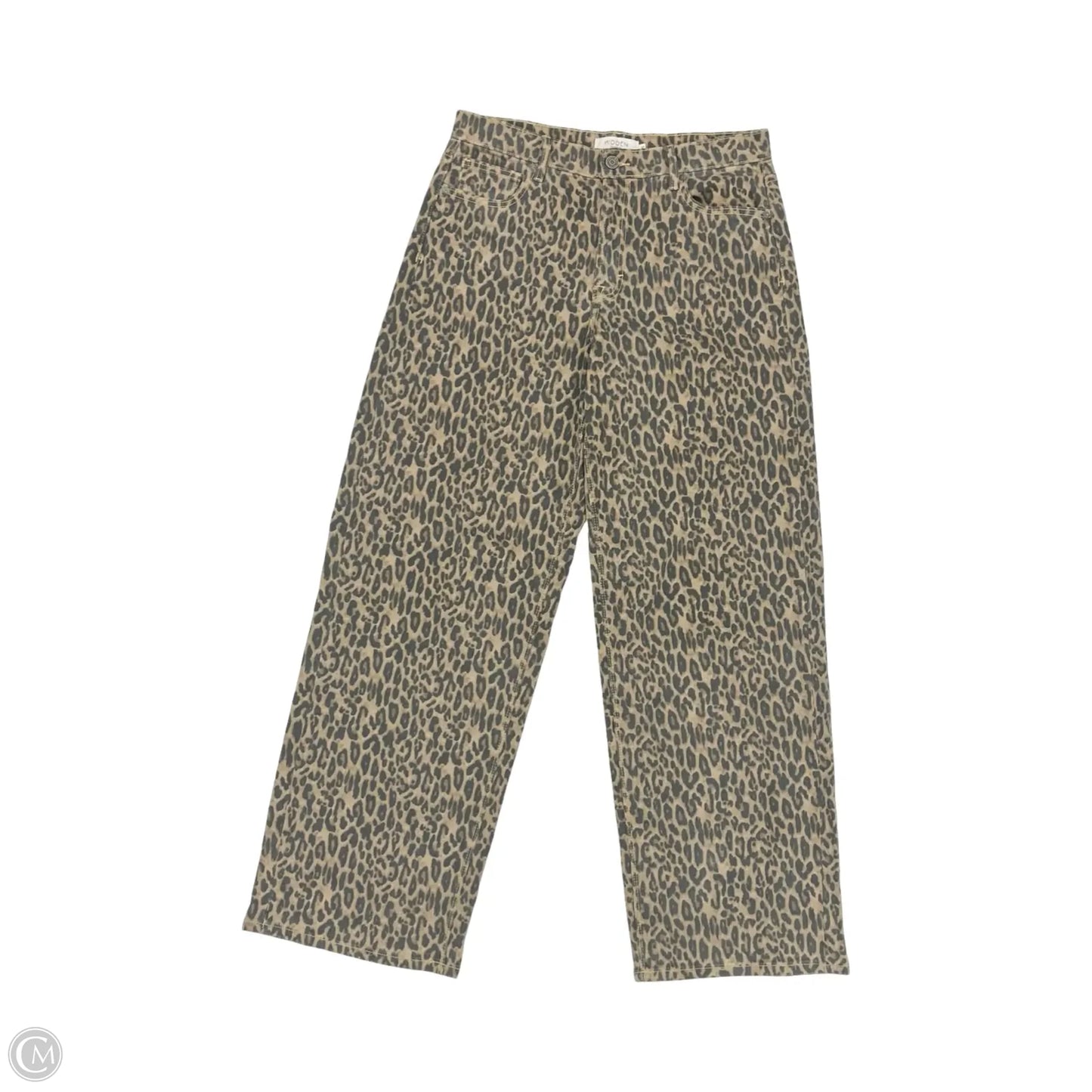 Jeans Wide Leg By Hidden In Leopard Print, Size: 4