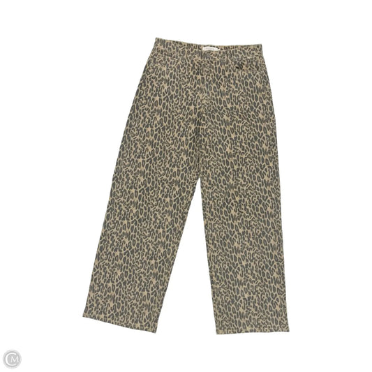 Jeans Wide Leg By Hidden In Leopard Print, Size: 4
