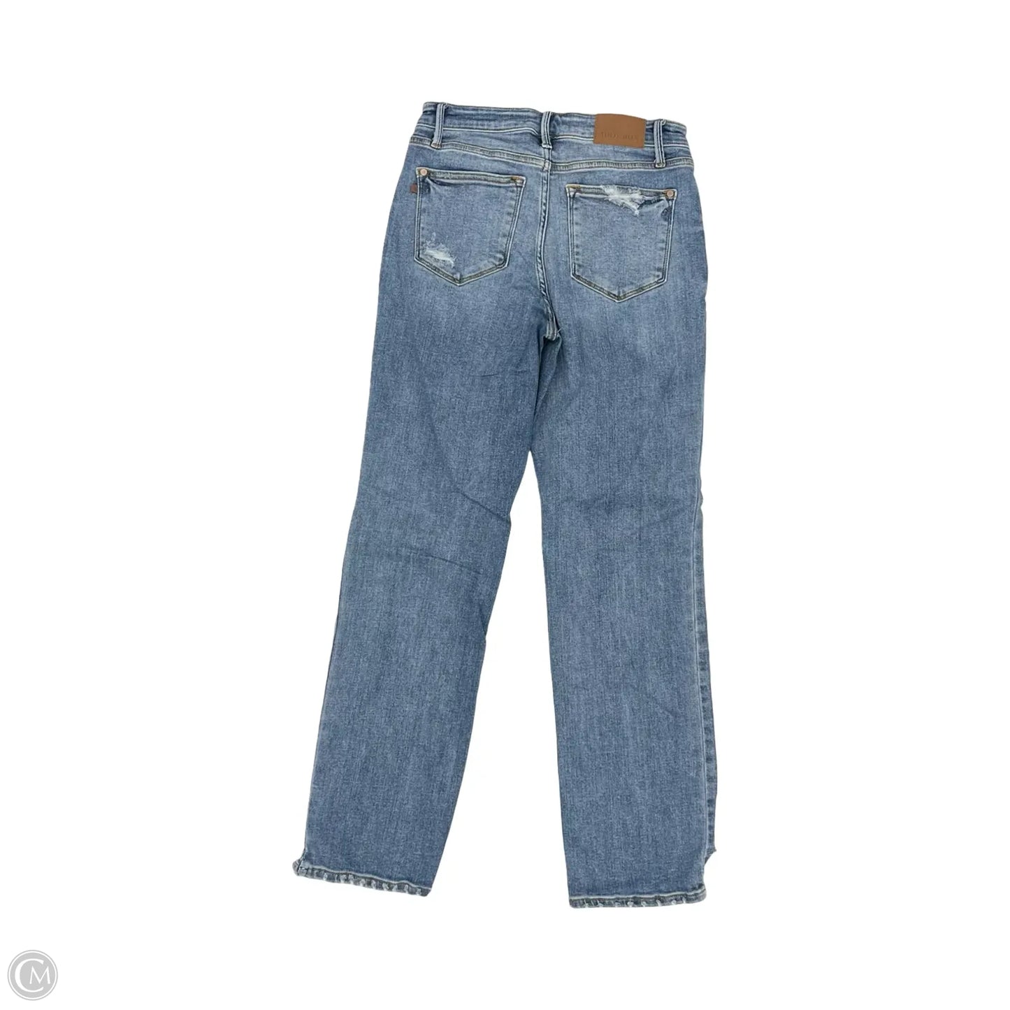 Jeans Straight By Judy Blue In Blue Denim, Size: 4
