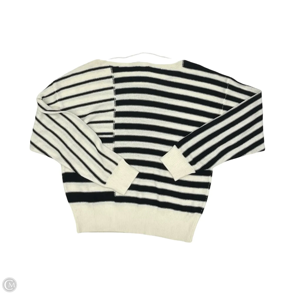 Sweater By Hem & Thread In Black & Cream, Size: M