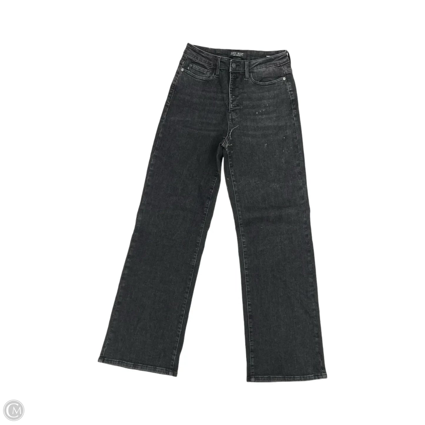 Jeans Wide Leg By Judy Blue In Black Denim, Size: 6