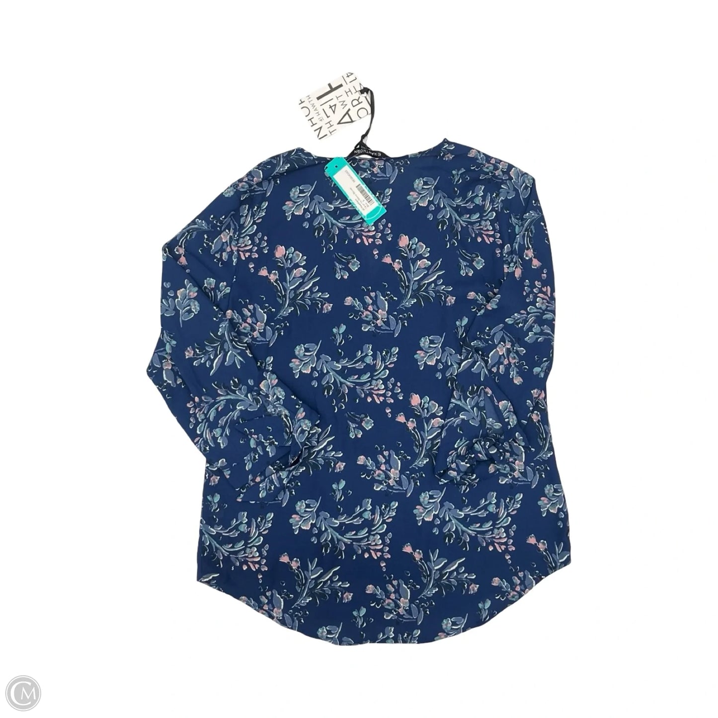 Blouse Long Sleeve By 41 Hawthorn In Floral Print, Size: S