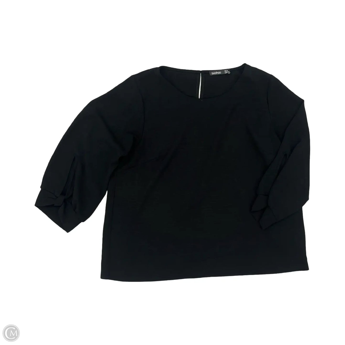 Blouse Long Sleeve By Boohoo Boutique In Black, Size: L