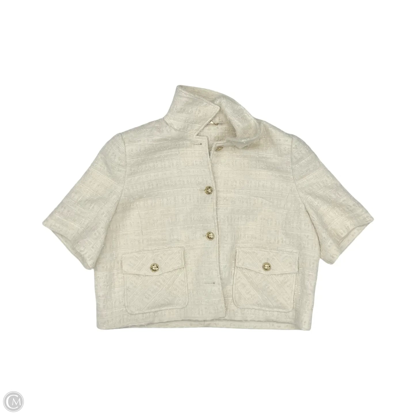 Blazer By Chicos In Cream, Size: Xl