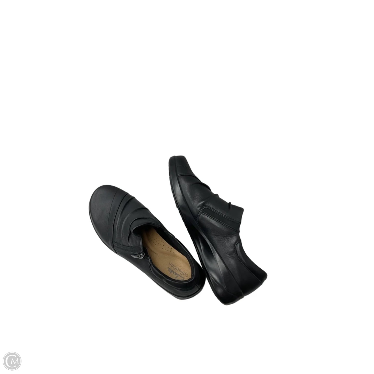 Shoes Flats By Clarks In Black, Size: 9.5