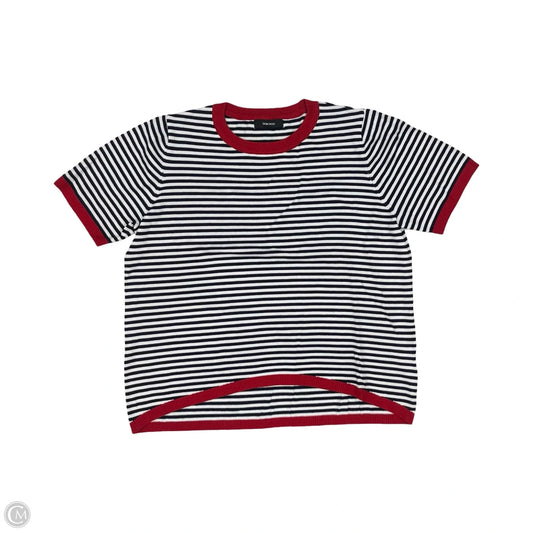 Sweater Short Sleeve By Dokotoo In Blue Red & White, Size: Xl