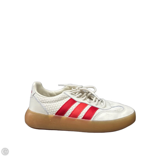 Shoes Sneakers By Adidas In Cream & Red, Size: 7.5