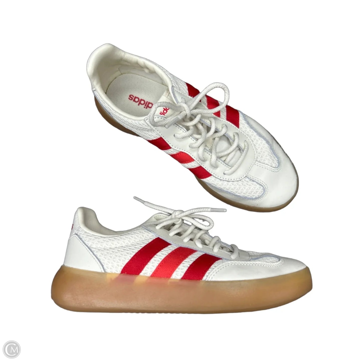 Shoes Sneakers By Adidas In Cream & Red, Size: 7.5